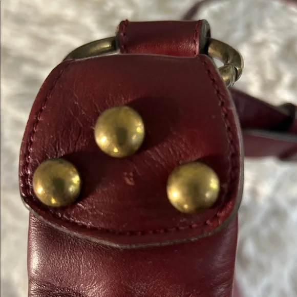 Vintage Etienne Aigner Deep Red Leather Shoulder Bag - Picture 4 of 4